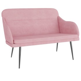 vidaXL Sitzbank Rosa 110x76x80 cm Samt