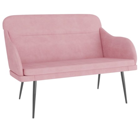vidaXL Sitzbank Rosa 110x76x80 cm Samt