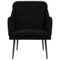 vidaXL Sessel Schwarz 63x76x80 cm Stoff vidaXL Sessel Schwarz 63x76x80 cm Stoff