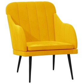 vidaXL Sessel Gelb 63x76x80 cm Samt