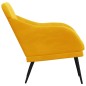 vidaXL Sessel Gelb 63x76x80 cm Samt vidaXL Sessel Gelb 63x76x80 cm Samt