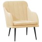 vidaXL Sessel Creme 63x76x80 cm Samt vidaXL Sessel Creme 63x76x80 cm Samt