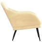 vidaXL Sessel Creme 63x76x80 cm Samt vidaXL Sessel Creme 63x76x80 cm Samt