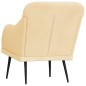 vidaXL Sessel Creme 63x76x80 cm Samt vidaXL Sessel Creme 63x76x80 cm Samt
