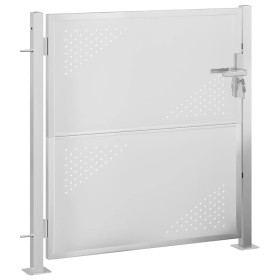 vidaXL Gartentor 100x100 cm Edelstahl