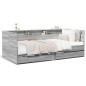 vidaXL Tagesbett mit Schubladen Grau Sonoma 100x200 cm Holzwerkstoff vidaXL Tagesbett mit Schubladen Grau Sonoma 100x200 cm Holzwerkstoff