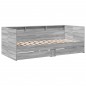 vidaXL Tagesbett mit Schubladen Grau Sonoma 100x200 cm Holzwerkstoff vidaXL Tagesbett mit Schubladen Grau Sonoma 100x200 cm Holzwerkstoff