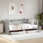 vidaXL Tagesbett mit Schubladen Grau Sonoma 100x200 cm Holzwerkstoff vidaXL Tagesbett mit Schubladen Grau Sonoma 100x200 cm Holzwerkstoff