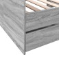 vidaXL Tagesbett mit Schubladen Grau Sonoma 100x200 cm Holzwerkstoff vidaXL Tagesbett mit Schubladen Grau Sonoma 100x200 cm Holzwerkstoff