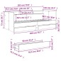 vidaXL Tagesbett mit Schubladen Grau Sonoma 100x200 cm Holzwerkstoff vidaXL Tagesbett mit Schubladen Grau Sonoma 100x200 cm Holzwerkstoff