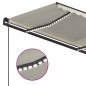 Automatische Markise mit LED & Windsensor 4,5x3,5 m Cremeweiß Automatische Markise mit LED & Windsensor 4,5x3,5 m Cremeweiß