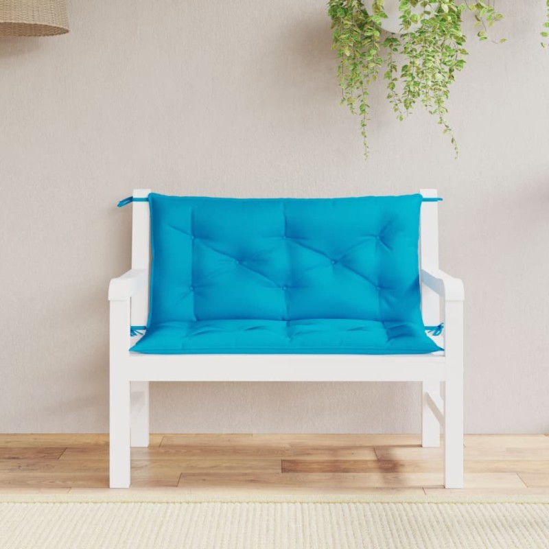 vidaXL Gartenbank-Auflagen 2 Stk. Hellblau 100x50x7 cm Oxford-Gewebe vidaXL Gartenbank-Auflagen 2 Stk. Hellblau 100x50x7 cm Oxford-Gewebe