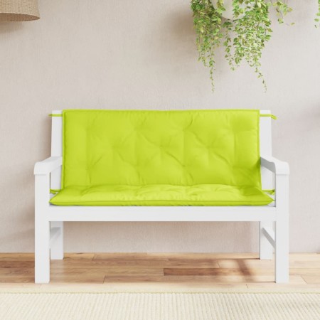 vidaXL Gartenbank-Auflagen 2 Stk. Hellgrün 120x50x7 cm Oxford-Gewebe