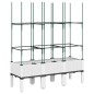 vidaXL Pflanzkübel mit Rankgitter Weiß 120x40x142,5 cm PP vidaXL Pflanzkübel mit Rankgitter Weiß 120x40x142,5 cm PP