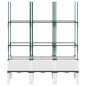 vidaXL Pflanzkübel mit Rankgitter Weiß 120x40x142,5 cm PP vidaXL Pflanzkübel mit Rankgitter Weiß 120x40x142,5 cm PP