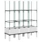 vidaXL Pflanzkübel mit Rankgitter Weiß 120x40x142,5 cm PP vidaXL Pflanzkübel mit Rankgitter Weiß 120x40x142,5 cm PP