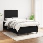 vidaXL Boxspringbett mit Matratze Schwarz 120x190 cm Stoff vidaXL Boxspringbett mit Matratze Schwarz 120x190 cm Stoff