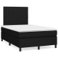 vidaXL Boxspringbett mit Matratze Schwarz 120x190 cm Stoff vidaXL Boxspringbett mit Matratze Schwarz 120x190 cm Stoff