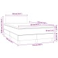 vidaXL Boxspringbett mit Matratze & LED Dunkelbraun 120x190 cm Stoff vidaXL Boxspringbett mit Matratze & LED Dunkelbraun 120x190 cm Stoff