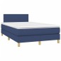 vidaXL Boxspringbett mit Matratze & LED Blau 120x190 cm Stoff vidaXL Boxspringbett mit Matratze & LED Blau 120x190 cm Stoff