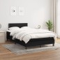 vidaXL Boxspringbett mit Matratze Schwarz 120x190 cm Stoff vidaXL Boxspringbett mit Matratze Schwarz 120x190 cm Stoff