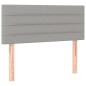 vidaXL Boxspringbett mit Matratze Hellgrau 120x190 cm Stoff vidaXL Boxspringbett mit Matratze Hellgrau 120x190 cm Stoff