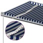 vidaXL Automatische Markise mit LED & Windsensor 6x3 m Blau & Weiß vidaXL Automatische Markise mit LED & Windsensor 6x3 m Blau & Weiß
