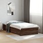 vidaXL Bettgestell mit Schubladen Braun Eichen-Optik 100x200 cm vidaXL Bettgestell mit Schubladen Braun Eichen-Optik 100x200 cm