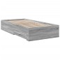 vidaXL Bettgestell mit Schubladen Grau Sonoma 90x190 cm Holzwerkstoff vidaXL Bettgestell mit Schubladen Grau Sonoma 90x190 cm Holzwerkstoff