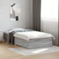 vidaXL Bettgestell mit Schubladen Grau Sonoma 90x190 cm Holzwerkstoff vidaXL Bettgestell mit Schubladen Grau Sonoma 90x190 cm Holzwerkstoff