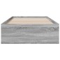 vidaXL Bettgestell mit Schubladen Grau Sonoma 90x190 cm Holzwerkstoff vidaXL Bettgestell mit Schubladen Grau Sonoma 90x190 cm Holzwerkstoff