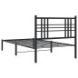 vidaXL Bettgestell mit Kopfteil Metall Schwarz 107x203 cm vidaXL Bettgestell mit Kopfteil Metall Schwarz 107x203 cm