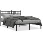 vidaXL Bettgestell mit Kopfteil Metall Schwarz 120x200 cm vidaXL Bettgestell mit Kopfteil Metall Schwarz 120x200 cm