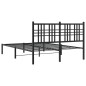 vidaXL Bettgestell mit Kopfteil Metall Schwarz 120x200 cm vidaXL Bettgestell mit Kopfteil Metall Schwarz 120x200 cm
