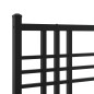 vidaXL Bettgestell mit Kopfteil Metall Schwarz 183x213 cm vidaXL Bettgestell mit Kopfteil Metall Schwarz 183x213 cm
