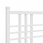 vidaXL Bettgestell mit Kopfteil Metall Weiß 140x200 cm vidaXL Bettgestell mit Kopfteil Metall Weiß 140x200 cm