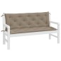 vidaXL Gartenbank-Auflagen 2 Stk. Taupe 150x50x7 cm Oxford-Gewebe vidaXL Gartenbank-Auflagen 2 Stk. Taupe 150x50x7 cm Oxford-Gewebe