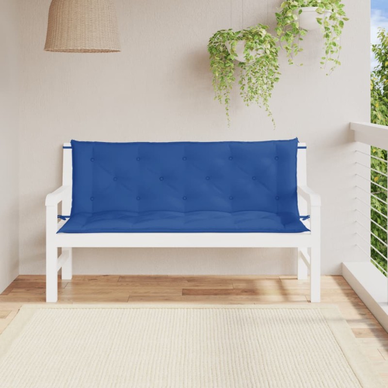 vidaXL Gartenbank-Auflagen 2 Stk. Blau 150x50x7 cm Oxford-Gewebe vidaXL Gartenbank-Auflagen 2 Stk. Blau 150x50x7 cm Oxford-Gewebe