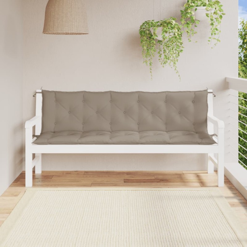 vidaXL Gartenbank-Auflagen 2 Stk. Taupe 180x50x7 cm Oxford-Gewebe vidaXL Gartenbank-Auflagen 2 Stk. Taupe 180x50x7 cm Oxford-Gewebe