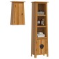 vidaXL 2-tlg. Badmöbel-Set Massivholz Kiefer vidaXL 2-tlg. Badmöbel-Set Massivholz Kiefer