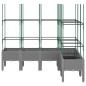 vidaXL Pflanzkübel mit Rankgitter Hellgrau 160x120x142,5 cm PP vidaXL Pflanzkübel mit Rankgitter Hellgrau 160x120x142,5 cm PP