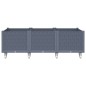 vidaXL Pflanzkasten mit Rollen Grau 150x80x54 cm PP vidaXL Pflanzkasten mit Rollen Grau 150x80x54 cm PP