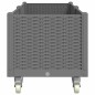 vidaXL Pflanzkasten mit Rollen Hellgrau 160x50x54 cm PP vidaXL Pflanzkasten mit Rollen Hellgrau 160x50x54 cm PP
