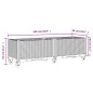 vidaXL Pflanzkasten mit Rollen Hellgrau 160x50x54 cm PP vidaXL Pflanzkasten mit Rollen Hellgrau 160x50x54 cm PP