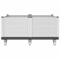 vidaXL Pflanzkasten mit Rollen Weiß 100x80x54 cm PP vidaXL Pflanzkasten mit Rollen Weiß 100x80x54 cm PP