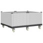 vidaXL Pflanzkasten mit Rollen Weiß 100x80x54 cm PP vidaXL Pflanzkasten mit Rollen Weiß 100x80x54 cm PP