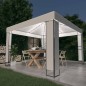 vidaXL Pavillon mit Doppeldach & LED-Lichterkette 3x3 m Weiß vidaXL Pavillon mit Doppeldach & LED-Lichterkette 3x3 m Weiß
