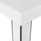 vidaXL Pavillon mit Doppeldach & LED-Lichterkette 3x3 m Weiß vidaXL Pavillon mit Doppeldach & LED-Lichterkette 3x3 m Weiß