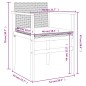 vidaXL Gartenstühle mit Kissen 2 Stk. Grau Poly Rattan Massivholz vidaXL Gartenstühle mit Kissen 2 Stk. Grau Poly Rattan Massivholz