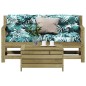 vidaXL 3-tlg. Garten-Lounge-Set mit Kissen Kiefernholz Imprägniert vidaXL 3-tlg. Garten-Lounge-Set mit Kissen Kiefernholz Imprägniert